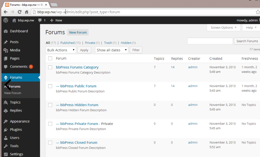 Creating a Forum in WordPress