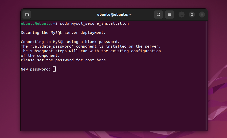 Enter "Y" to enable password validation in Linux