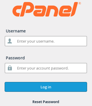 Log in to Cpanel