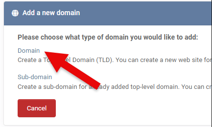 Add Domain