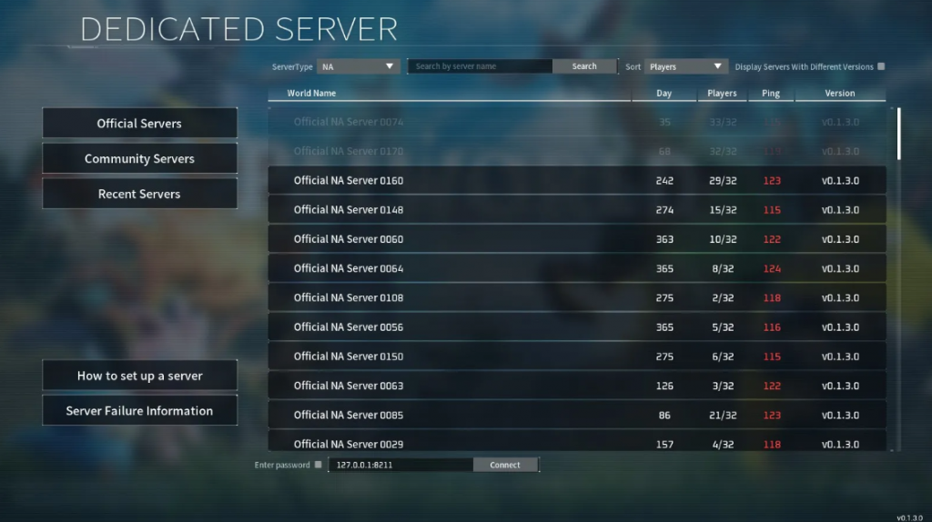 Join A Dedicated Server In Palworld