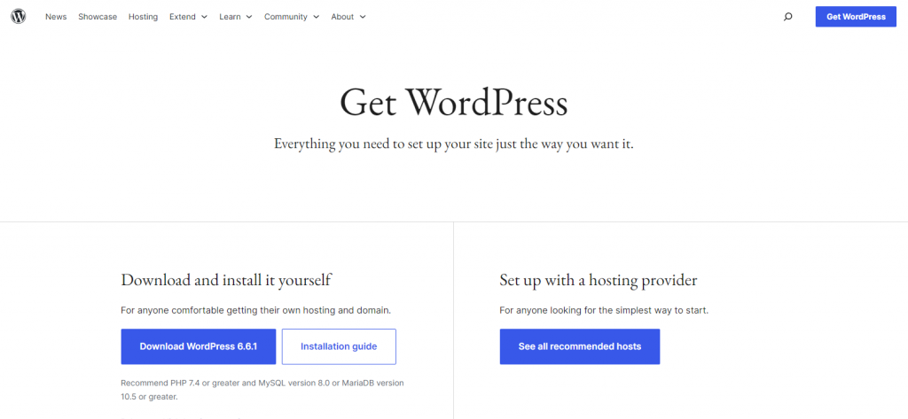 Download WordPress