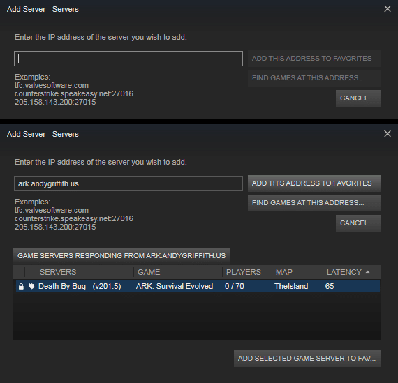 Add a Server in Steam